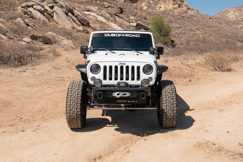 Jeep Wrangler JK Dual Pod Light Mounts - Front - DV8 Offroad - Black - `07-`18